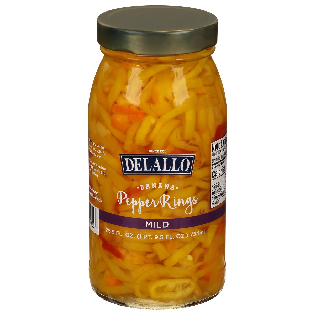 slide 1 of 2, DeLallo Mild Banana Pepper Rings, 