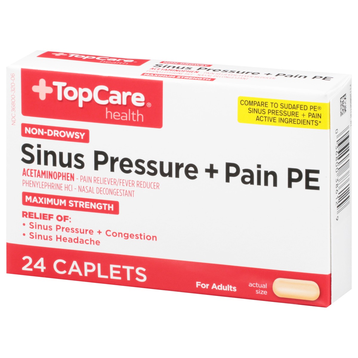 slide 9 of 9, Topcare Pressure & Pain Pe Caps, 24 ct