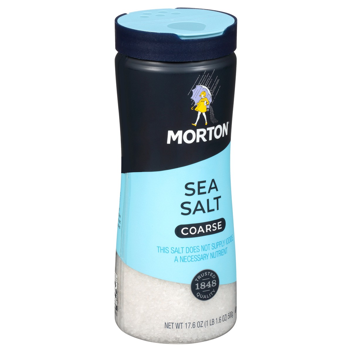 slide 11 of 11, Morton Coarse Sea Salt, 17.6 oz