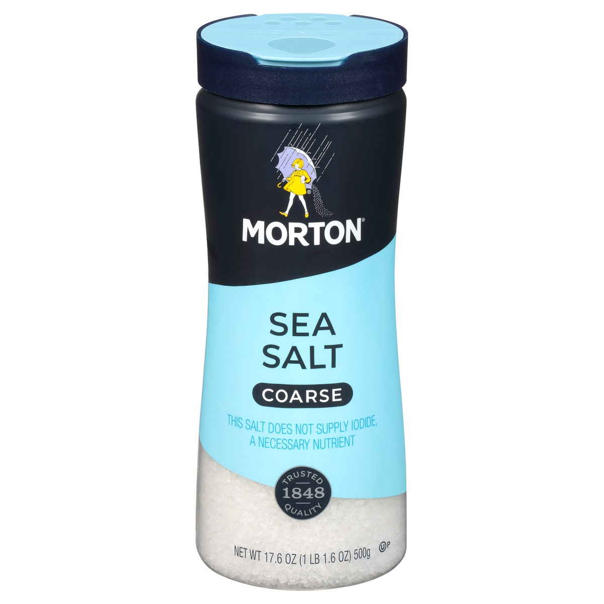 slide 1 of 11, Morton Coarse Sea Salt, 17.6 oz