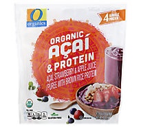 slide 1 of 1, O Organics Acai Protein, 4 ct; 3.9 fl oz