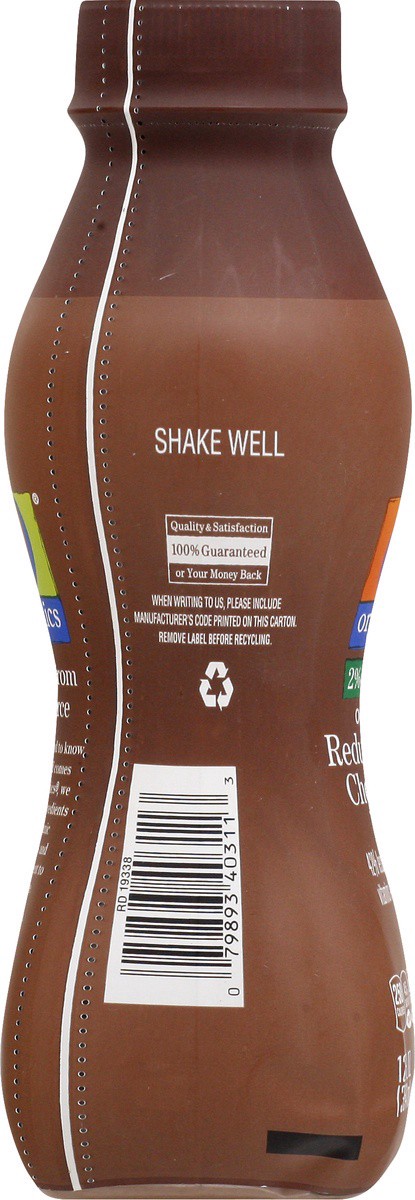 slide 7 of 9, O Organics Milk Chocolate Reduced Fat 2% Uht, 12 fl oz
