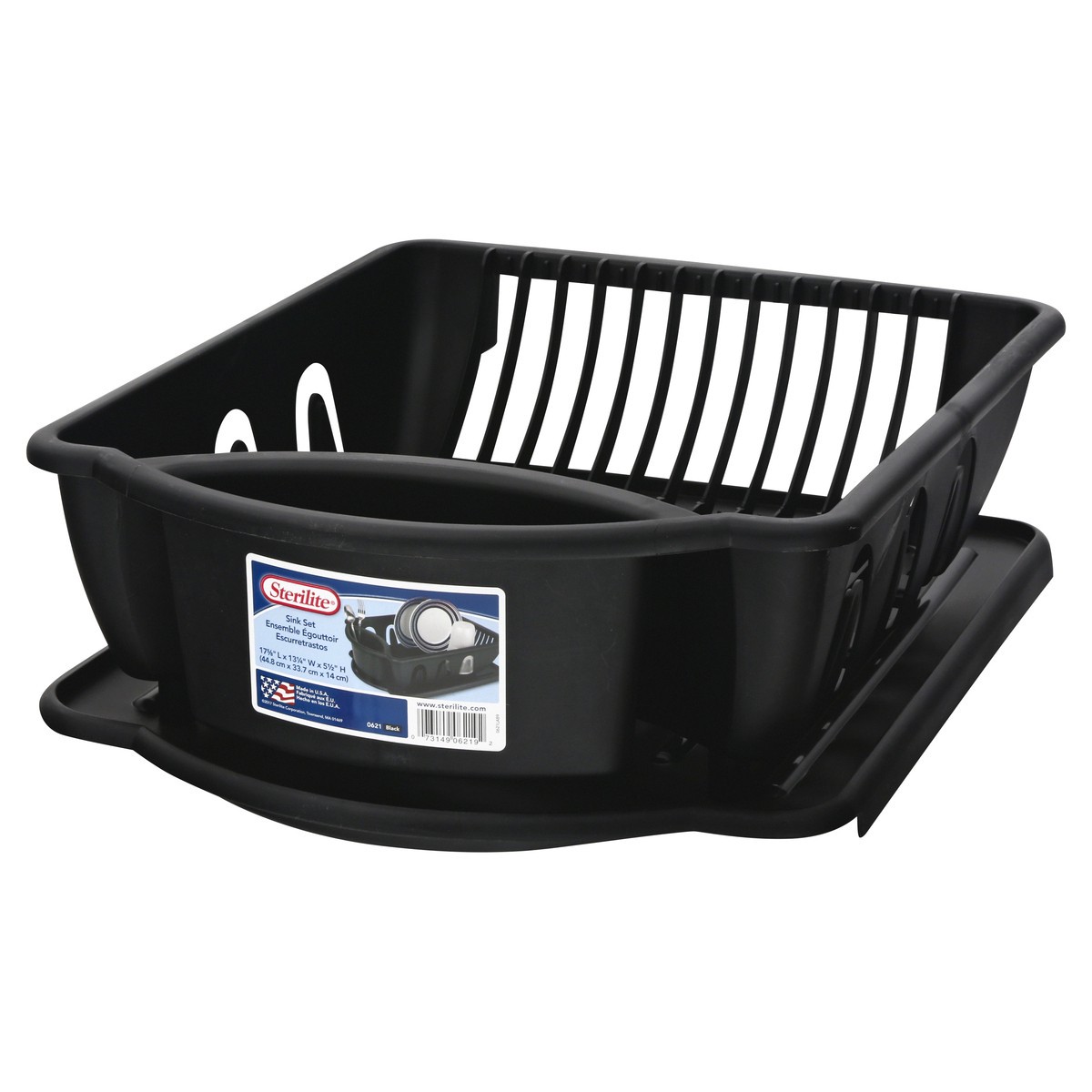 slide 10 of 11, Sterilite Black Sink Set 1 ea, 1 ct