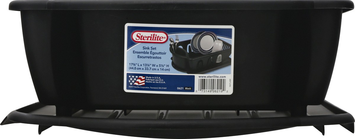 slide 1 of 11, Sterilite Black Sink Set 1 ea, 1 ct