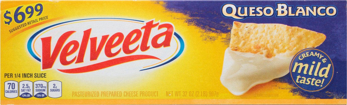 slide 14 of 14, Velveeta Queso Blanco Cheese 32 oz Box, 32 oz