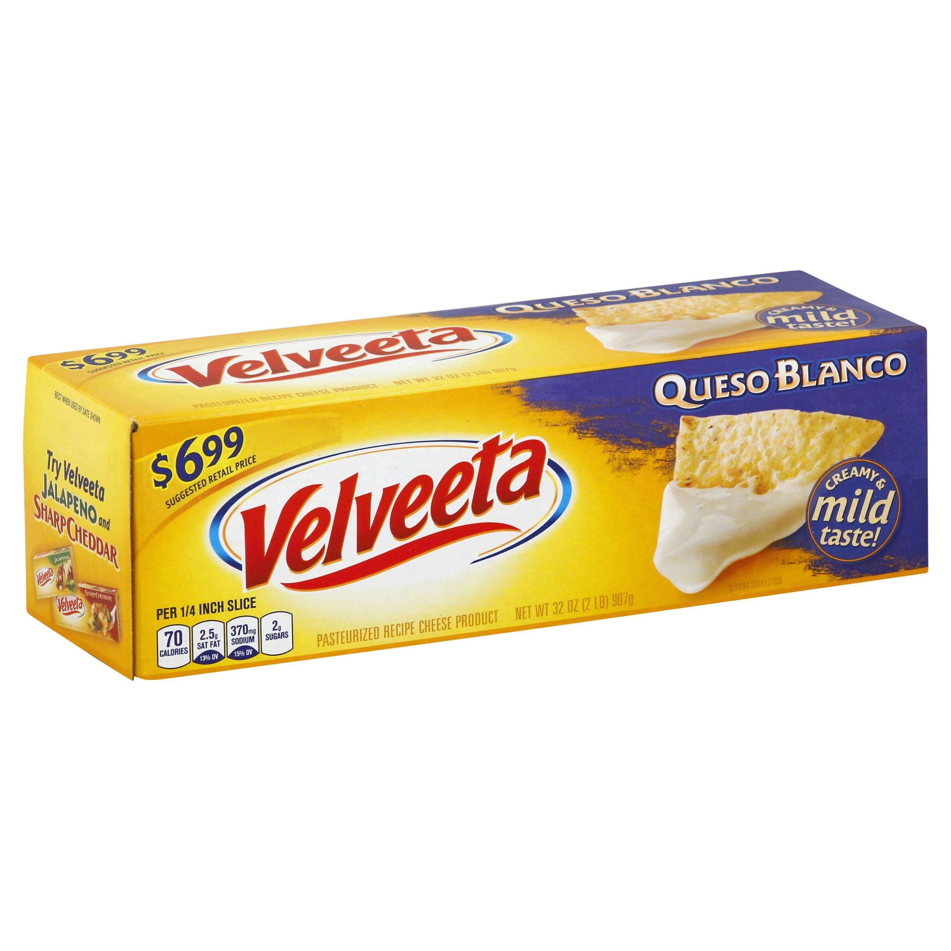 Velveeta Cheese Product, Pasteurized Recipe, Queso Blanco 32 Oz | Shipt