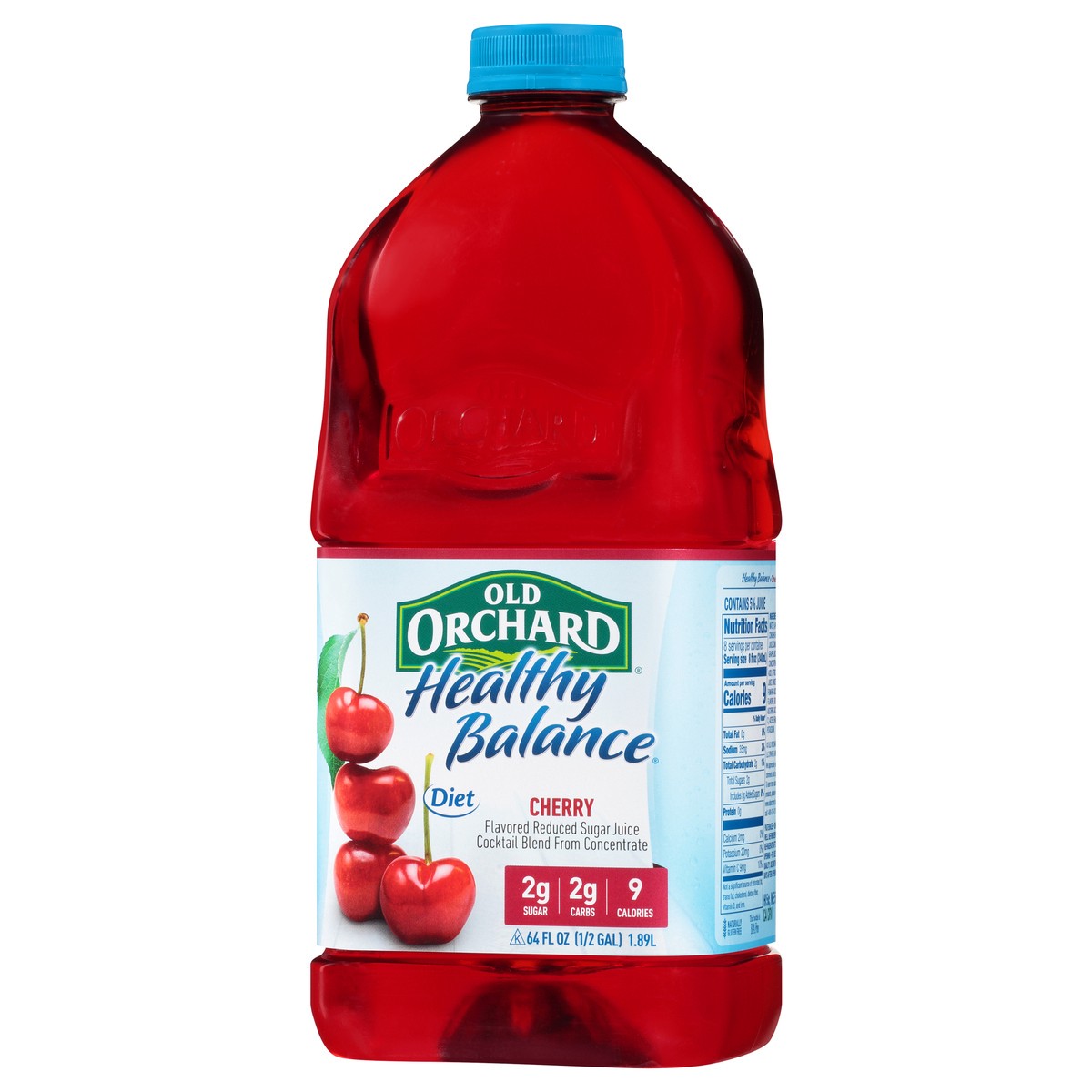 slide 9 of 13, Old Orchard Healthy Balance Diet Cherry Juice Cocktail - 64 fl oz, 64 fl oz