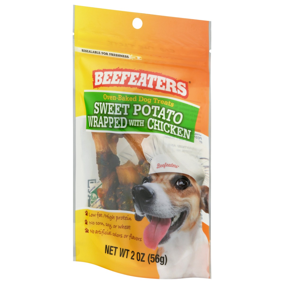 slide 3 of 9, Beefeaters Beefeater Sweet Potato Chicken Dog Treats, 2 oz