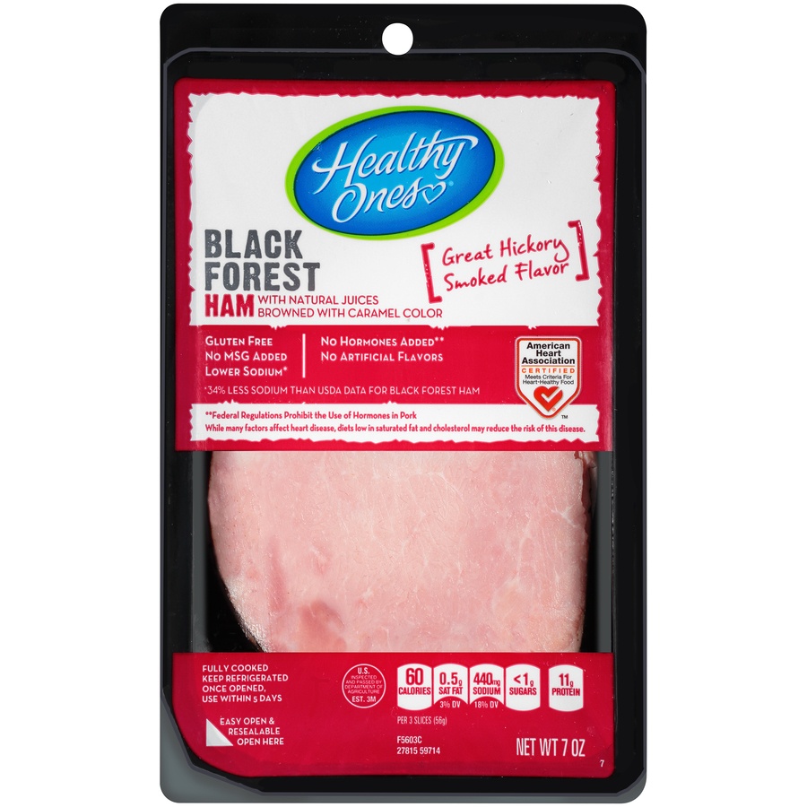 slide 1 of 1, Healthy Ones Black Forest Ham, 7 oz