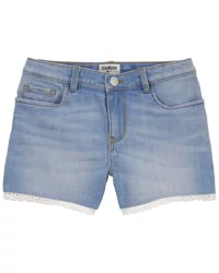 Oshkosh Kid Eyelet Denim Shorts Light Wash 8