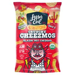 LesserEvil Cheezmos, Blazin' Hot Cheddar 7 oz