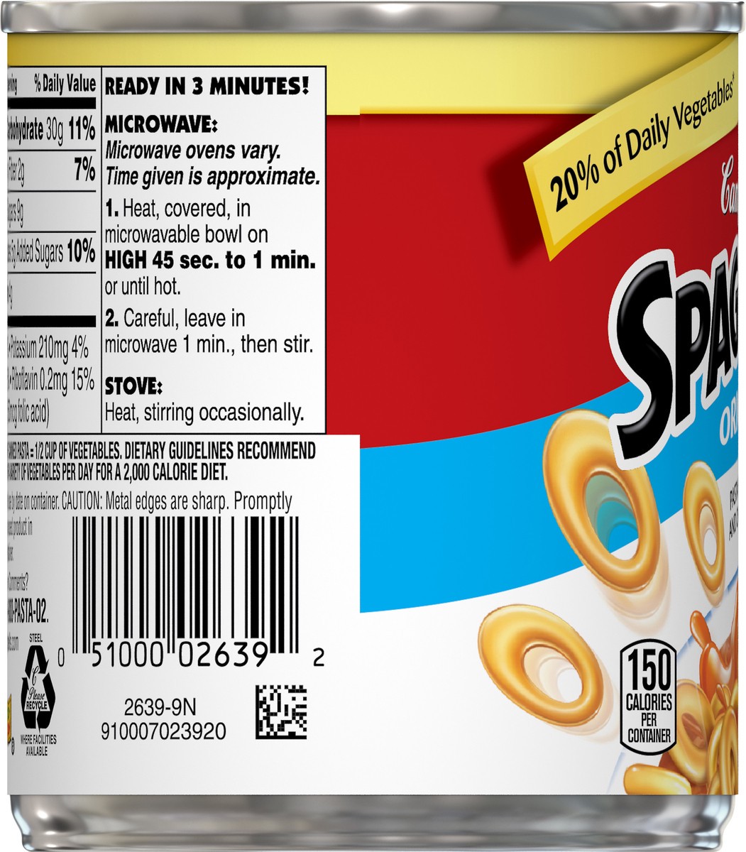 slide 2 of 13, SpaghettiOs Original Pasta 7.5 oz, 7.5 oz