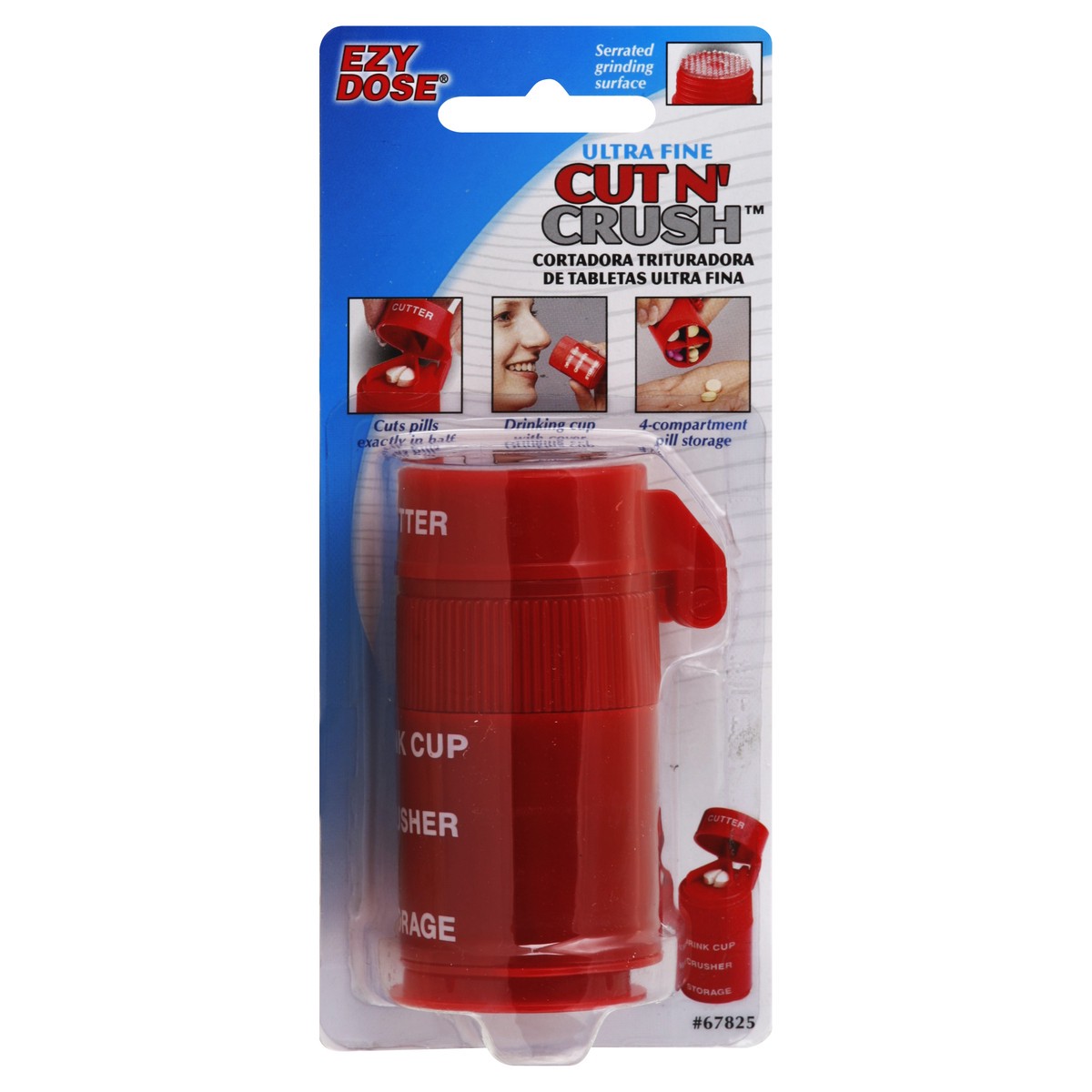 slide 3 of 4, EZY Dose Cut N' Crush Pill Cutter/Crusher 1 ea, 6 ct