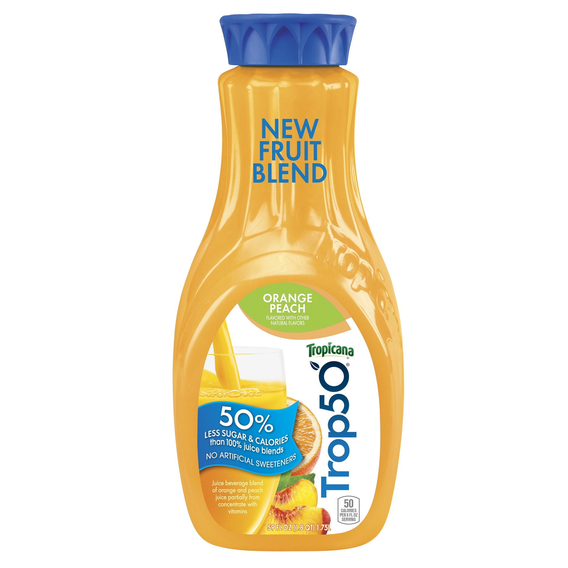 slide 1 of 1, Trop50 Orange Peach 59 Fluid Ounce/6 - 59 oz, 59 oz