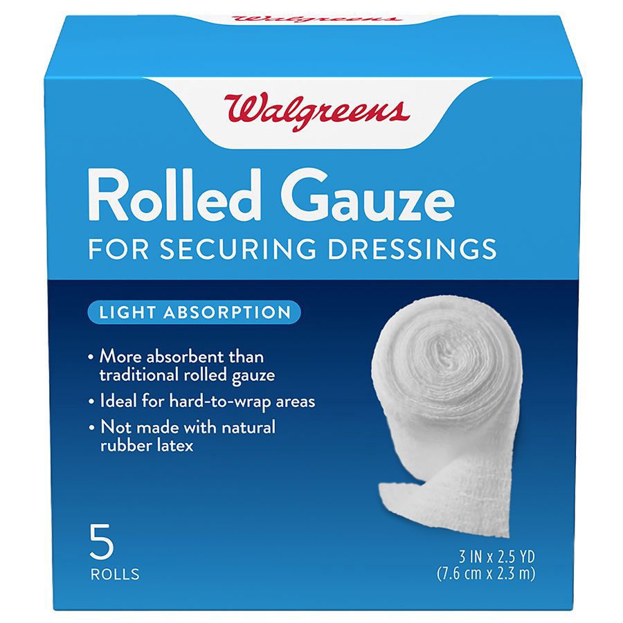 Rolled Gauze, 4 x 2.5 yds, 5 count