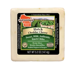 Henning's Hennings Cheese Cheddar Hatch - 5.2 OZ