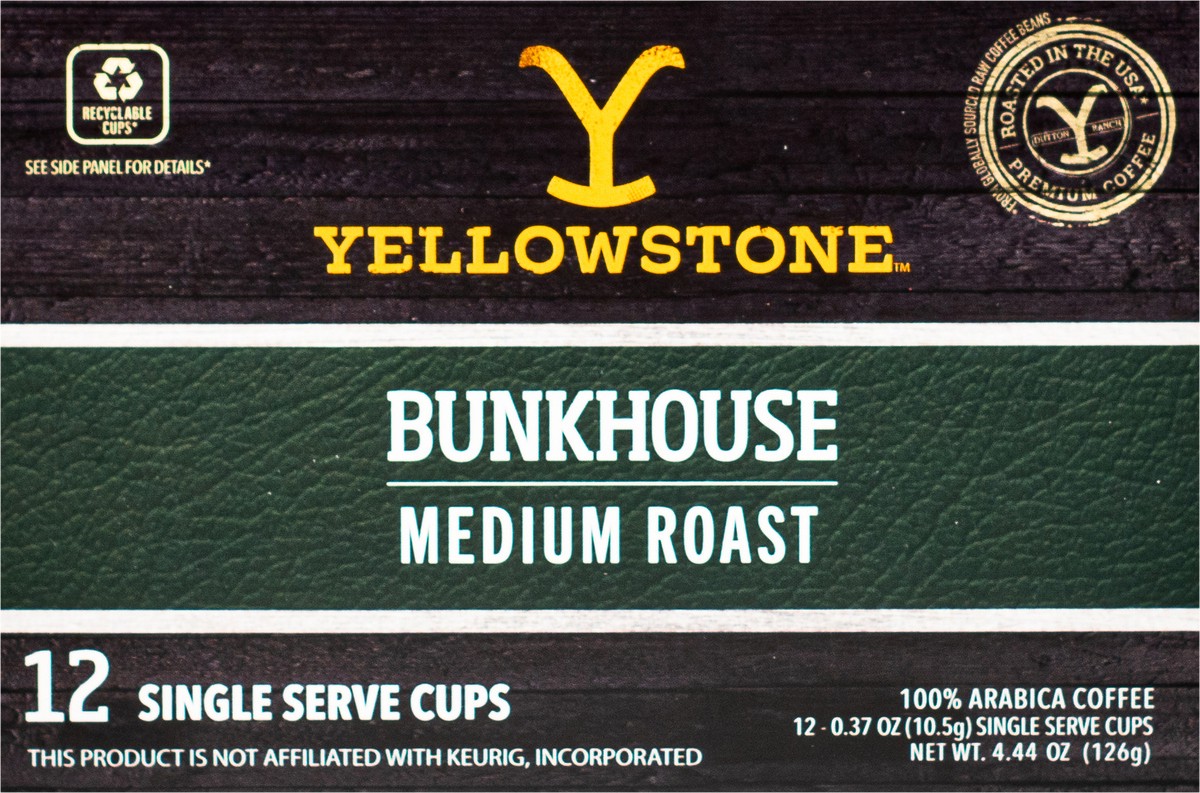slide 6 of 7, YELLOWSTONE Single Serve Cups Yellowstone Bunk House Medium Roast, 12 ct
