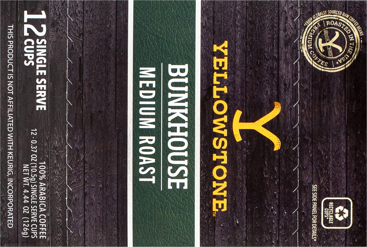 slide 3 of 7, YELLOWSTONE Single Serve Cups Yellowstone Bunk House Medium Roast, 12 ct