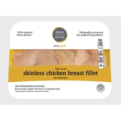 Open Acres Bnls Chicken Brst Thin/Fncy