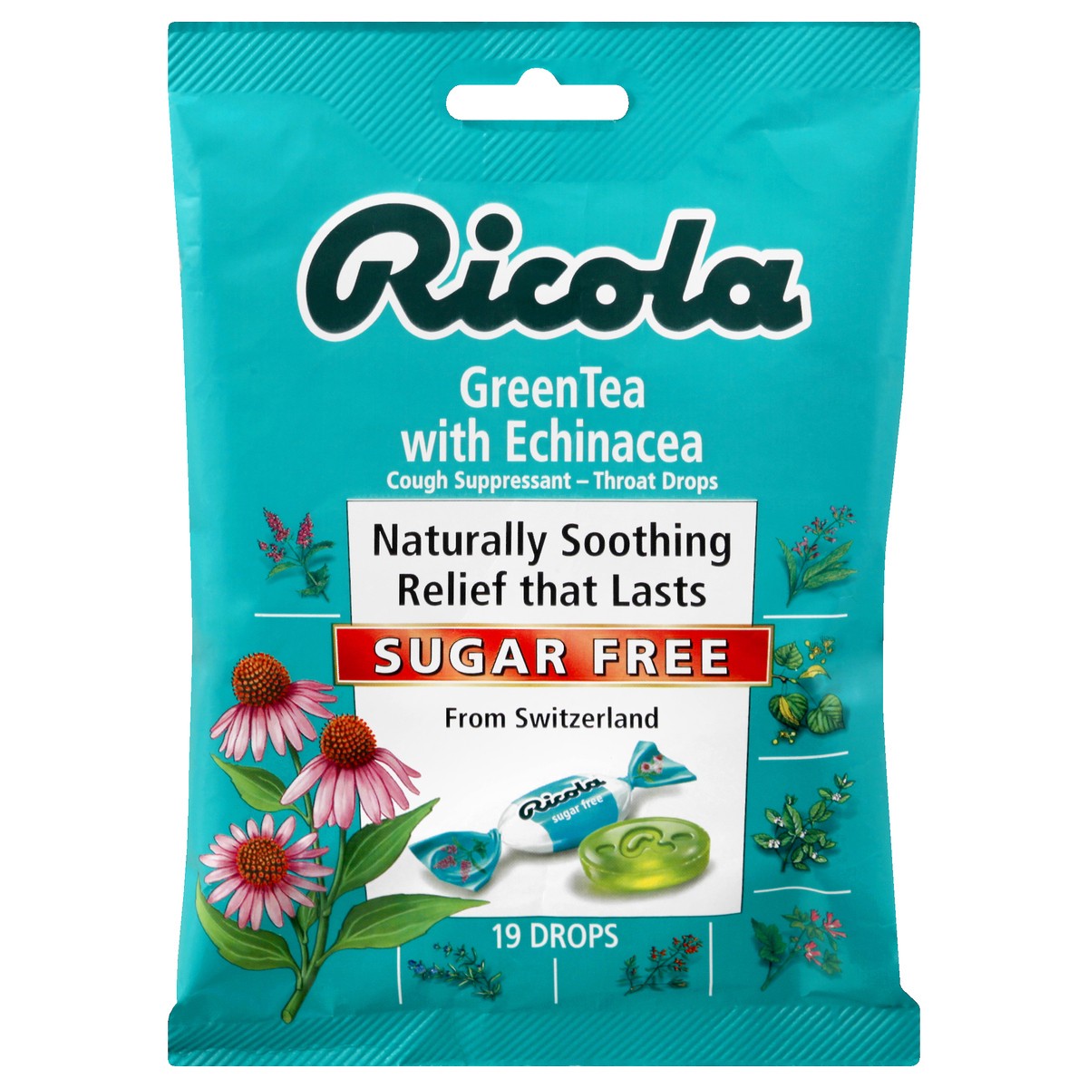 slide 1 of 11, Ricola Green Tea Cough Drops, 19 ct