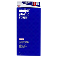 slide 13 of 13, Meijer Plastic Bandages 3/4"x3", 60 ct