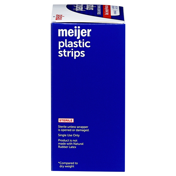 slide 4 of 13, Meijer Plastic Bandages 3/4"x3", 60 ct