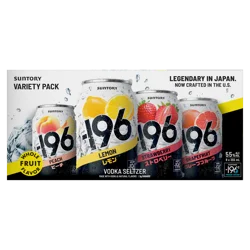 -196 Vodka Seltzer Variety Pack Ready to Drink Cocktails 8 x 355 ml