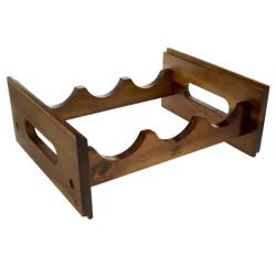 Kitchen & Table by H-E-B Acacia 3 Bottle Stackable Wine Rack