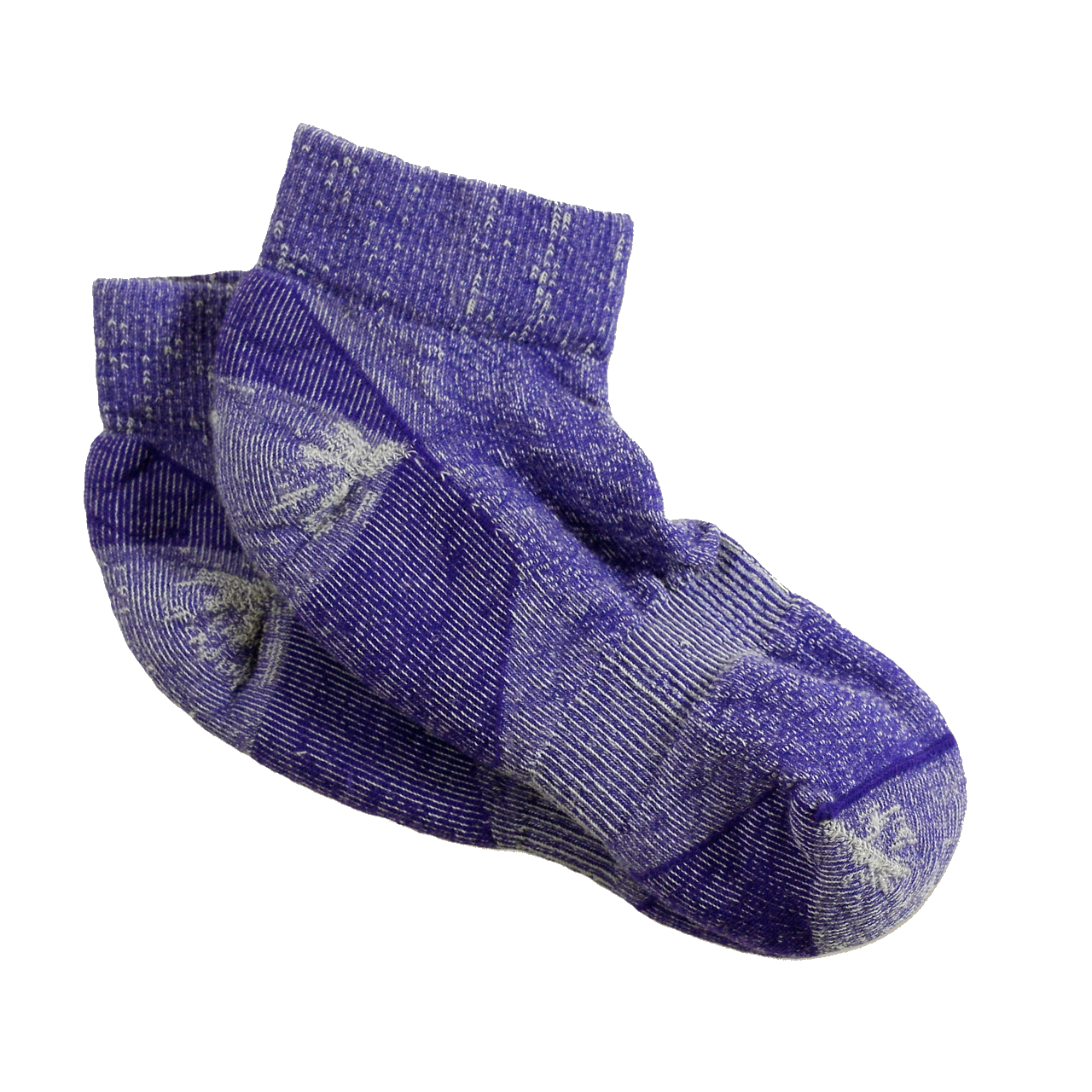 slide 1 of 1, Maggie’s Organics Maggie's Organic Wool Urban Trail Ankle Sock, Purple Color, Size 9-11, Size 9-11