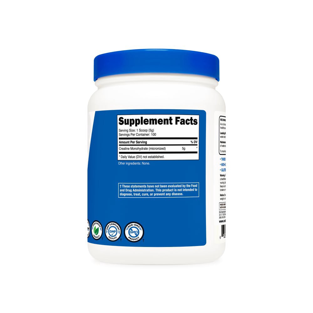 slide 3 of 3, Nutricost Creatine Monohydrate Powder (5000 Mg), 17.6 oz