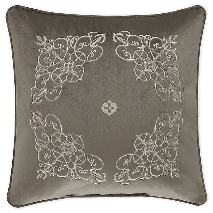 slide 1 of 2, J. Queen New York Crestview Square Throw Pillow - Silver, 18 in