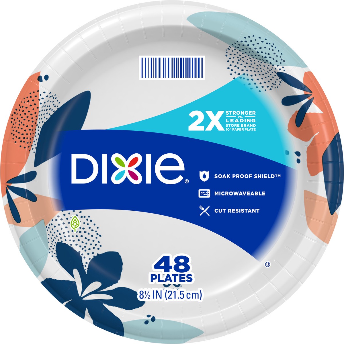 slide 3 of 6, Dixie Heavy Duty Everyday Paper Plates, 48 ct; 8.5 in
