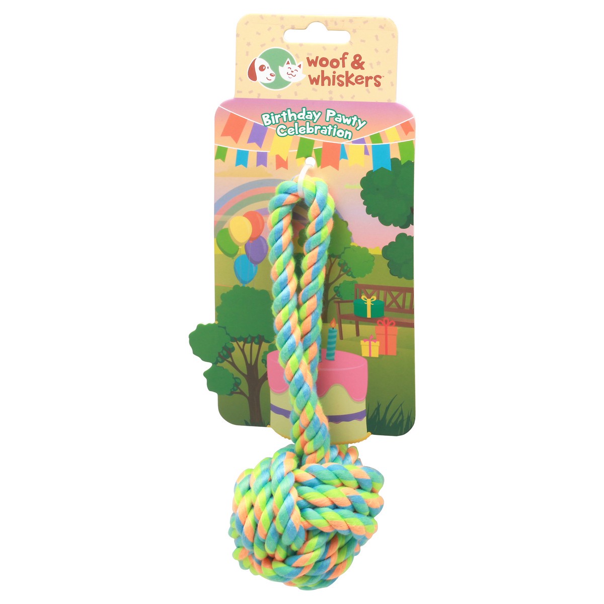 slide 4 of 9, Woof & Whiskers Birthday Pawty Celebration Pet Toy 1 ea Card, 1 ct