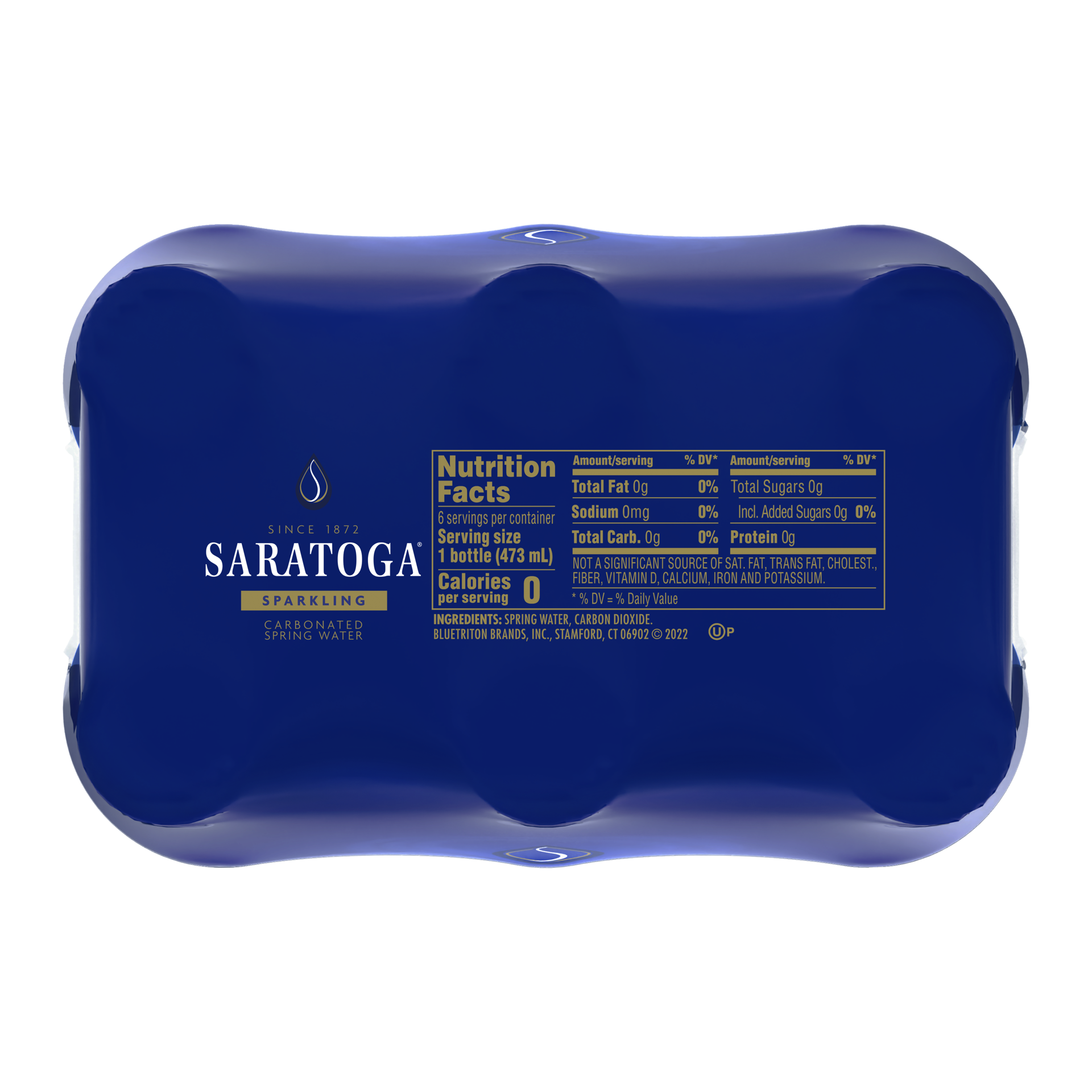 slide 4 of 4, Saratoga Sparkling Spring Water Bottle PET, 16 Oz, 6-Pack, 6 ct