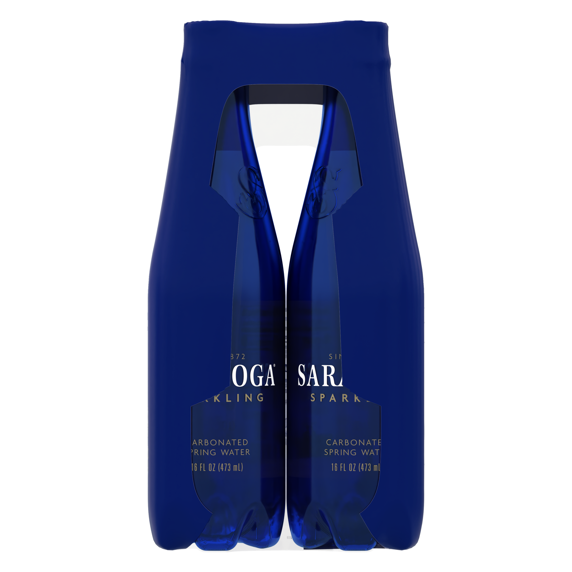 slide 2 of 4, Saratoga Sparkling Spring Water Bottle PET, 16 Oz, 6-Pack, 6 ct