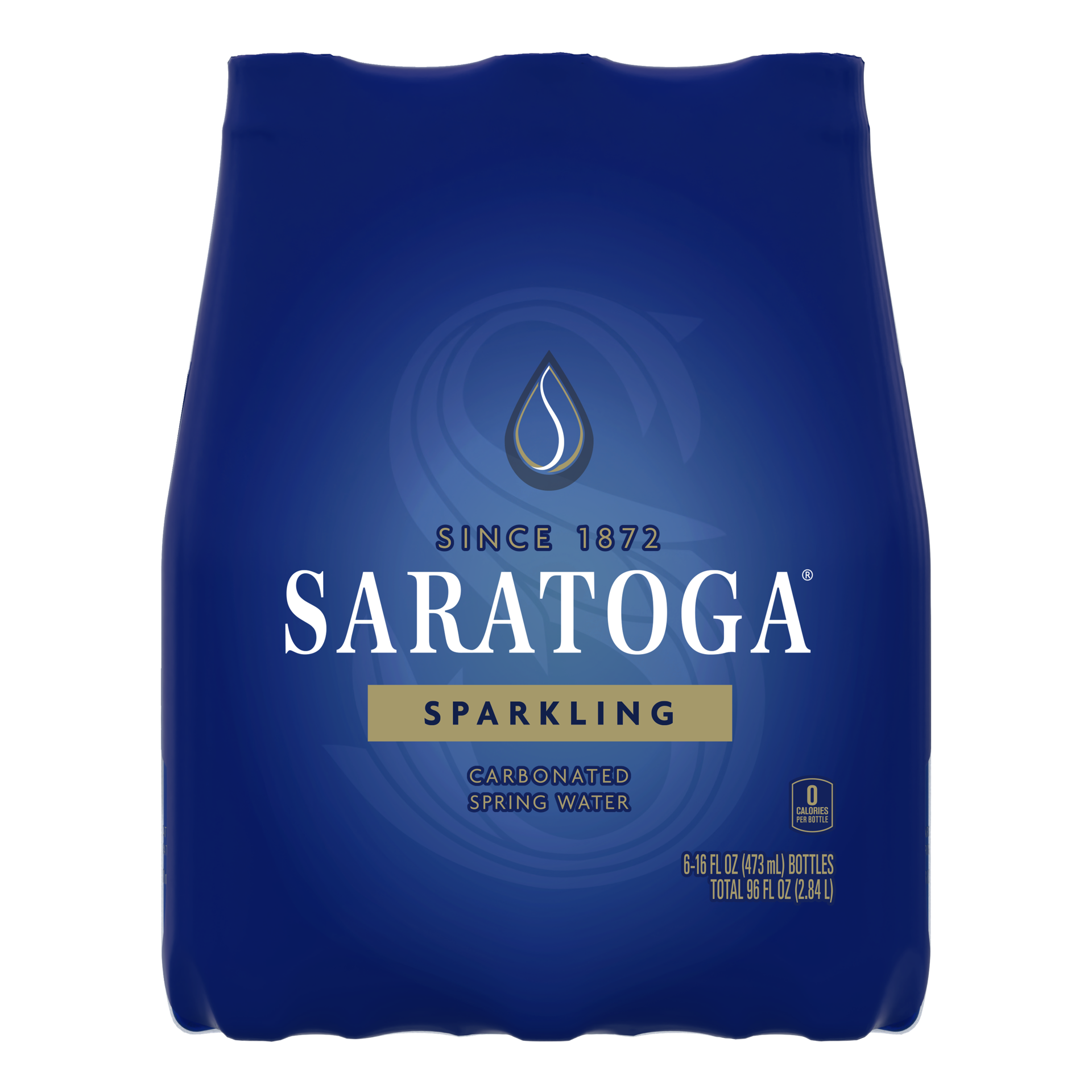 slide 3 of 4, Saratoga Sparkling Spring Water Bottle PET, 16 Oz, 6-Pack, 6 ct