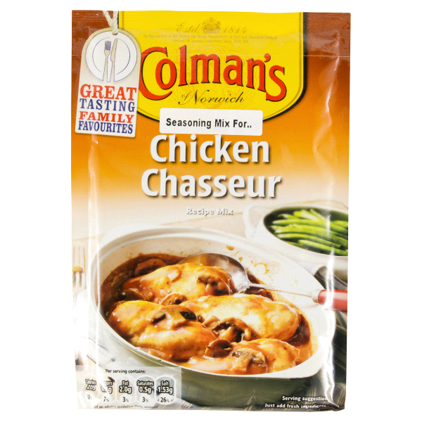 slide 1 of 2, Colman's Chicken Chasseur Seasoning Recipe Mix, 1.52 oz
