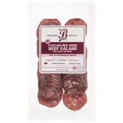 Brooklyn Cured Tuscan Red Wine Beef Salami with Garlic and Herbs 3 oz