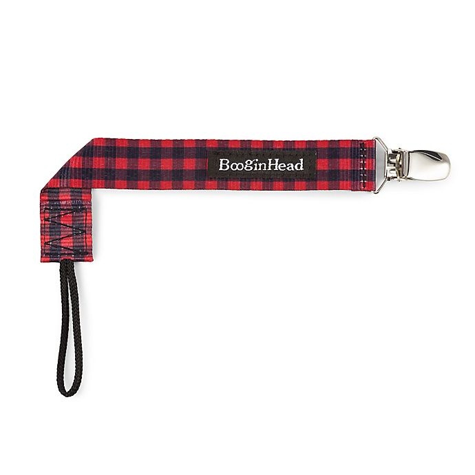 slide 5 of 12, BooginHead PaciGrip Plaid Pacifier Straps, 2 ct