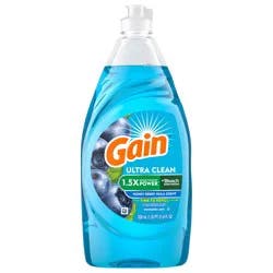 Gain Ultra + Bleach Alternative Dish Soap, Dishwashing Liquid, Honey Berry Hula, 21.6 Fl Oz
