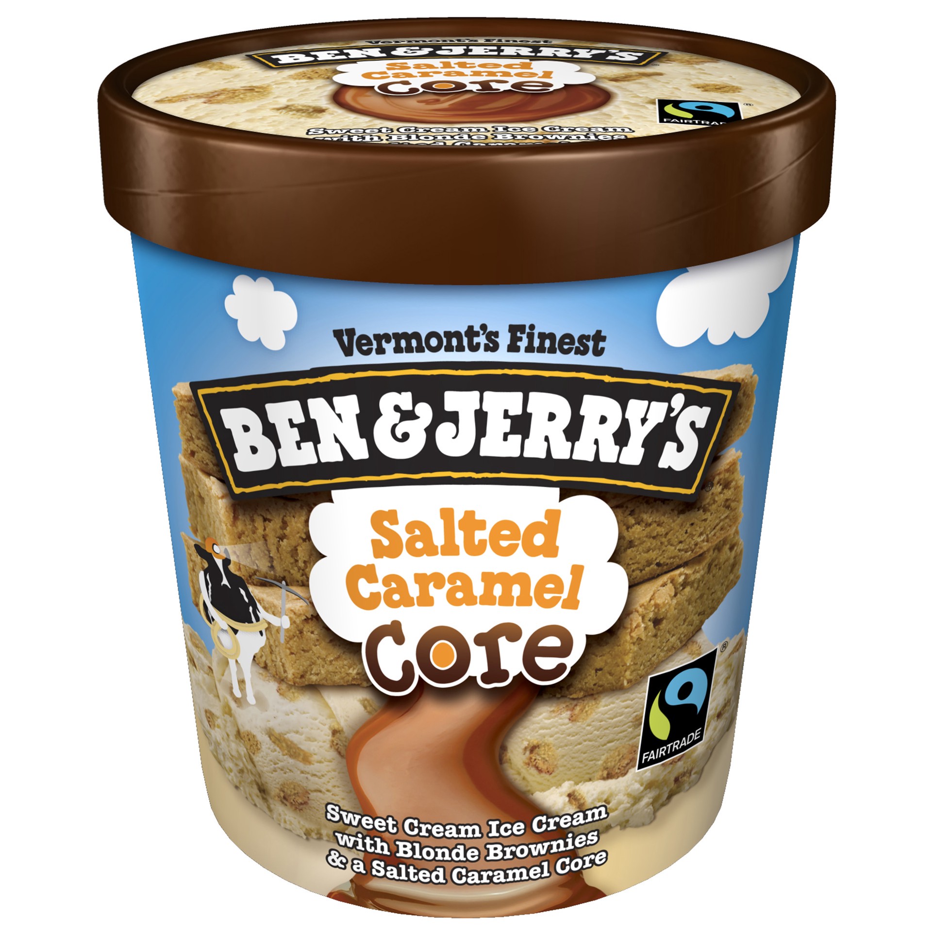 slide 1 of 6, Ben & Jerry's Ice Cream Salted Caramel Core, 16 oz, 16 oz