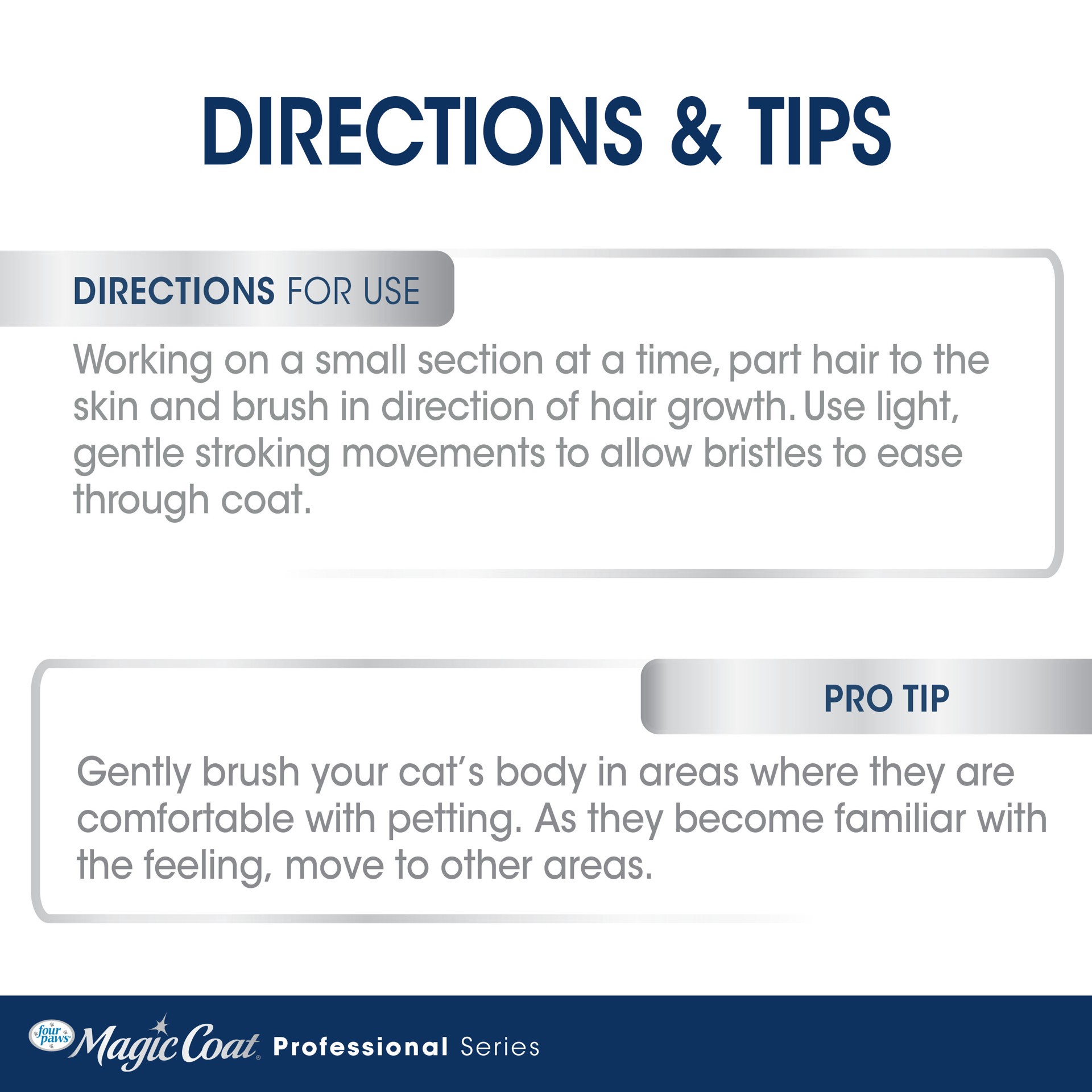 slide 4 of 10, Four Paws Magic Coat Professional Series Comfort-Grip Cat Slicker Brush, 1 ct