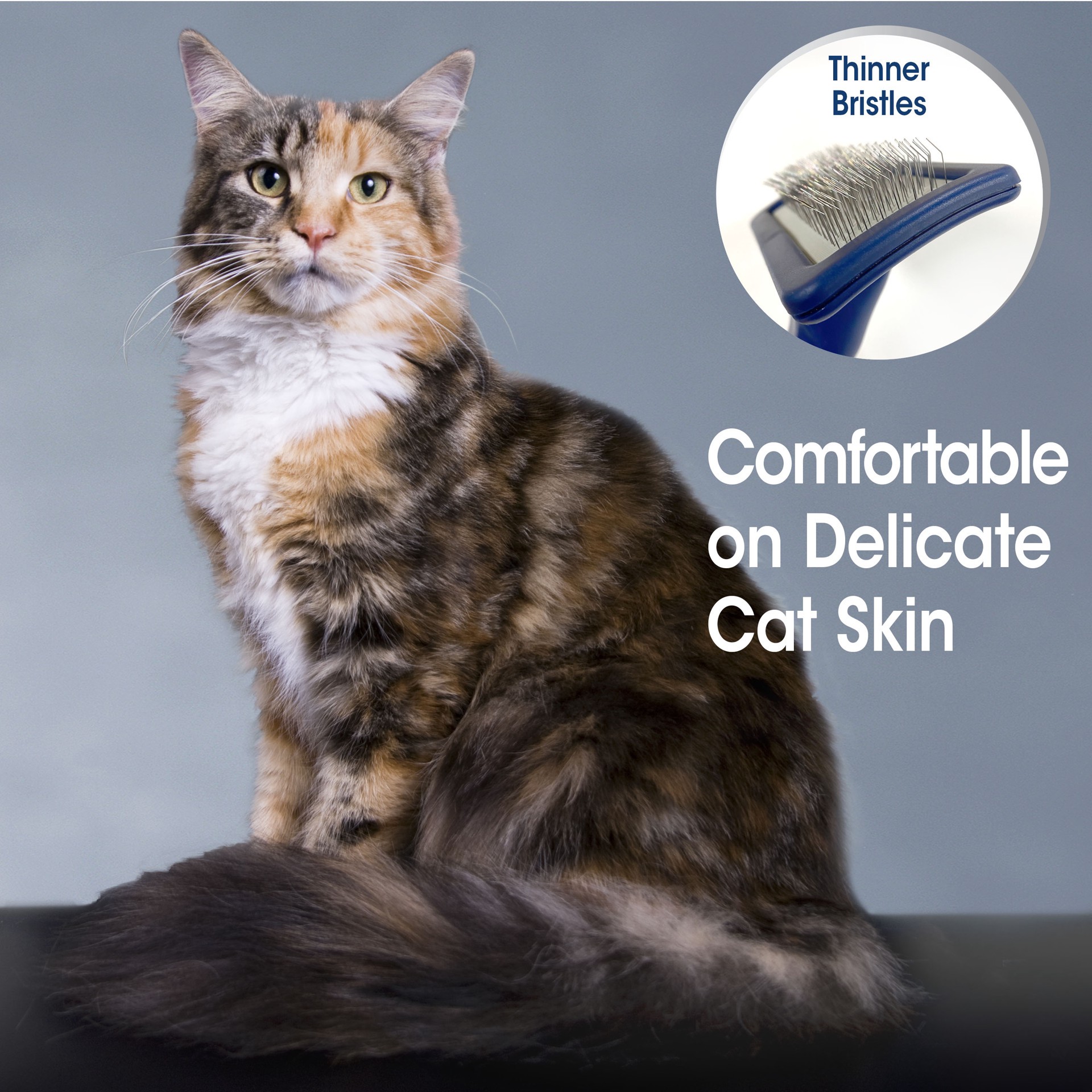 slide 7 of 10, Four Paws Magic Coat Professional Series Comfort-Grip Cat Slicker Brush, 1 ct
