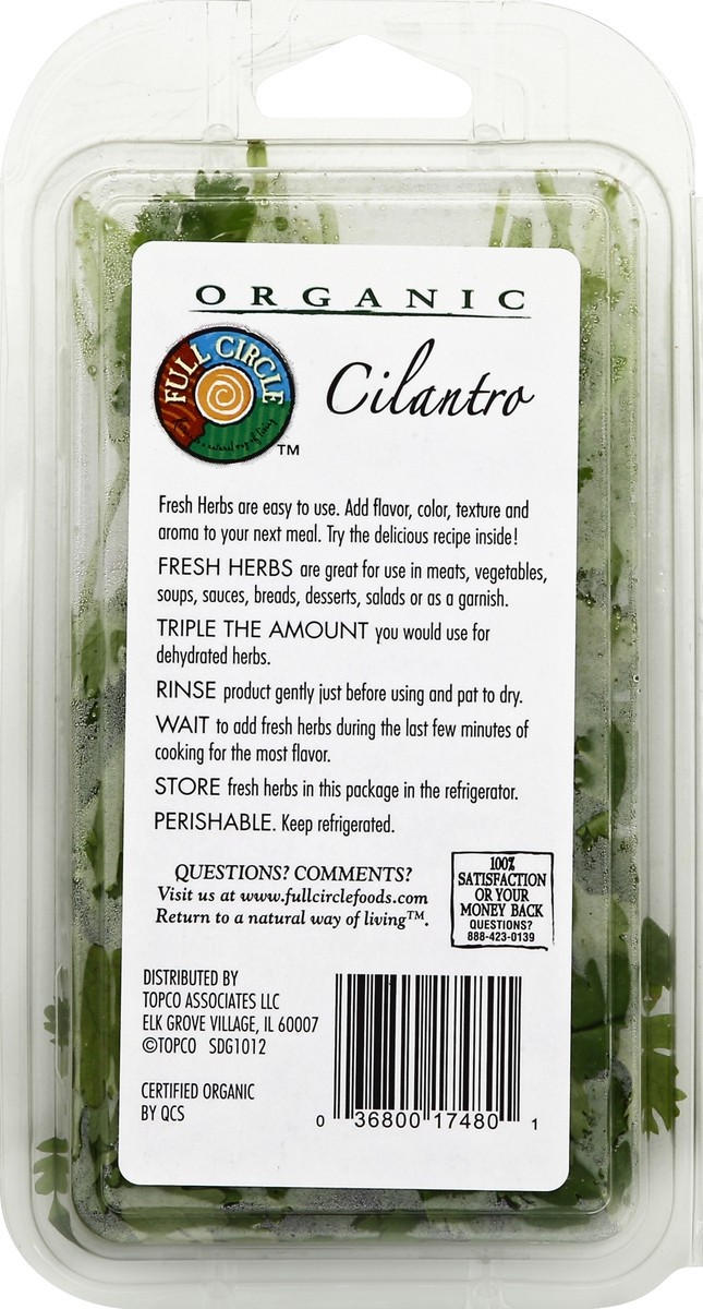 slide 5 of 6, Full Circle Cilantro, 0.67 oz