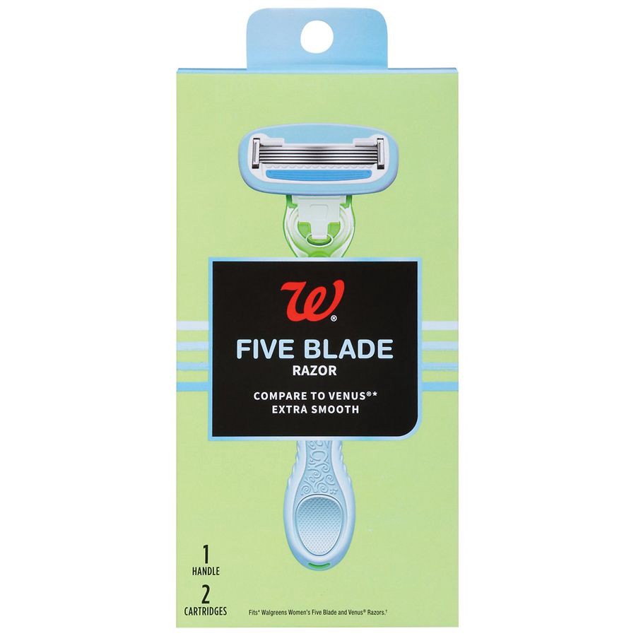slide 1 of 1, Walgreens Women's Extra-Smooth 5-Blade System with 2 Cartridges, 1 ct