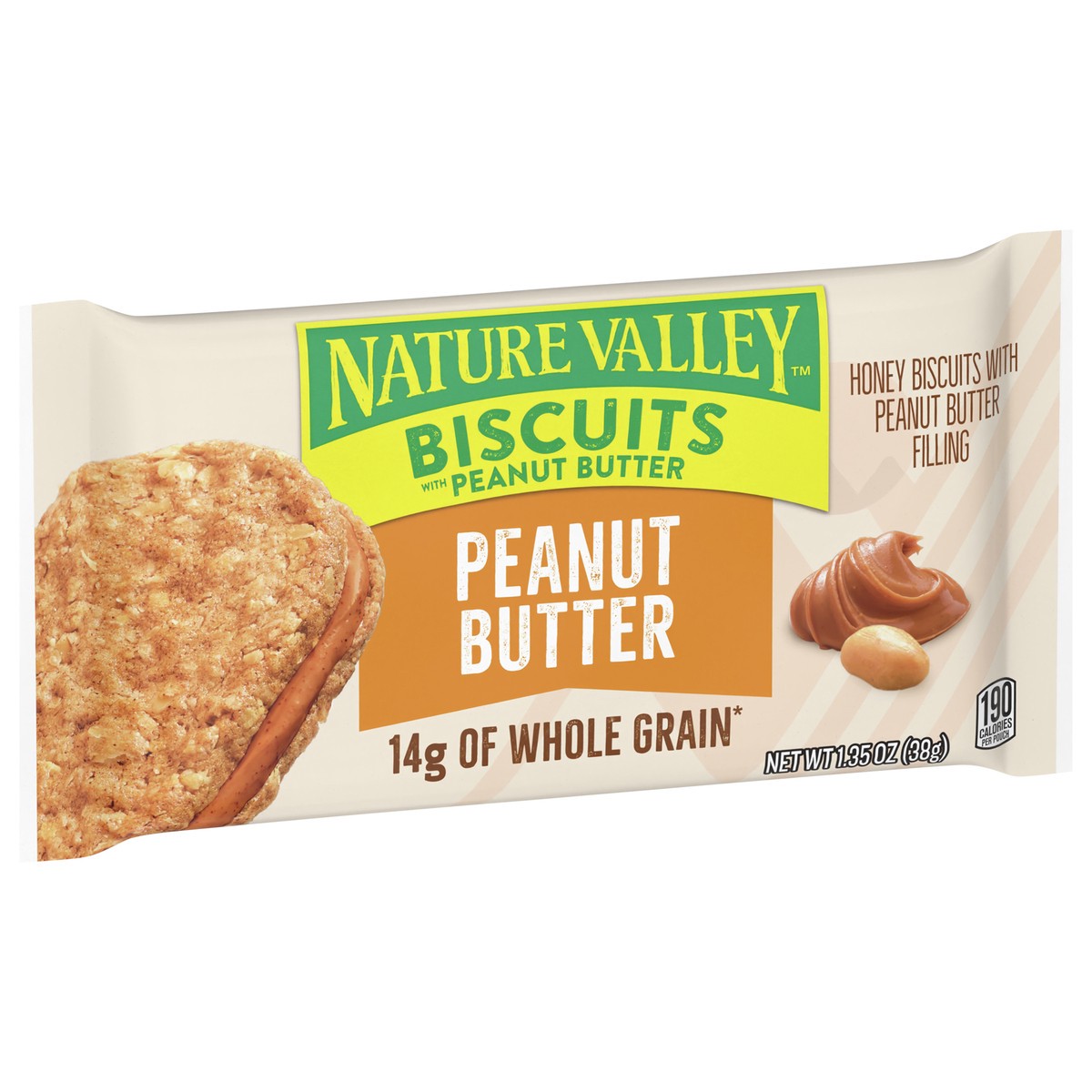 slide 14 of 15, Nature Valley Biscuits with Peanut Butter, 1.35 oz, 13.5 oz