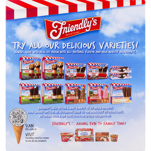 slide 3 of 9, Friendly's Ice Cream Bars Vanilla, 6 ct; 2.5 fl oz