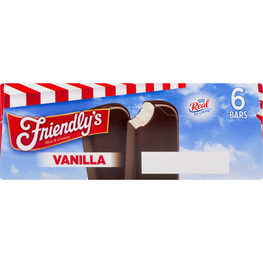 slide 7 of 9, Friendly's Ice Cream Bars Vanilla, 6 ct; 2.5 fl oz