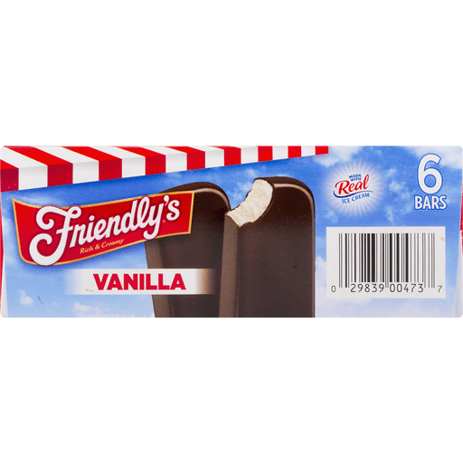 slide 5 of 9, Friendly's Ice Cream Bars Vanilla, 6 ct; 2.5 fl oz