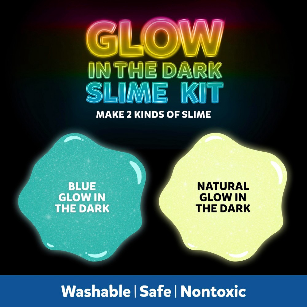 slide 3 of 6, Elmer's Glow in the Dark Slime Kit 1 ea, 4 ct